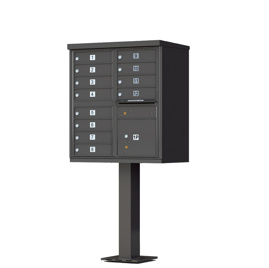 vital CBU mailbox – 1570-12 – Total Tenant Doors: 12 Total Parcel Lockers: 1