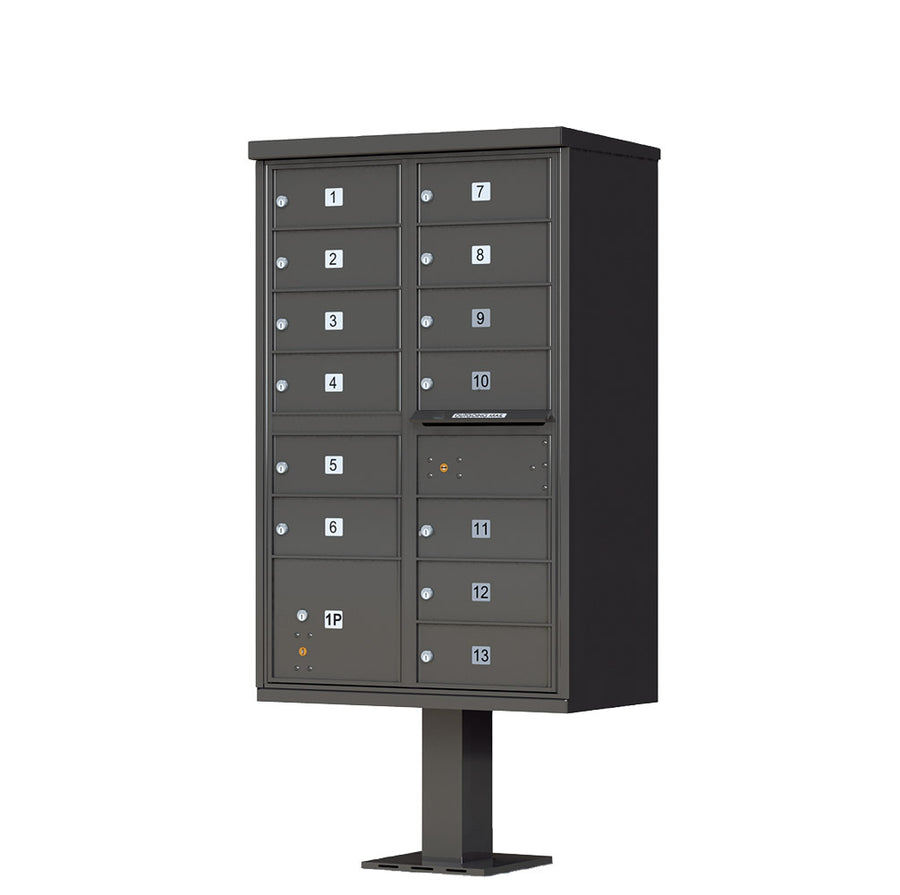 vital CBU mailbox – 1570-13 – Total Tenant Doors: 13 Total Parcel Lockers: 1