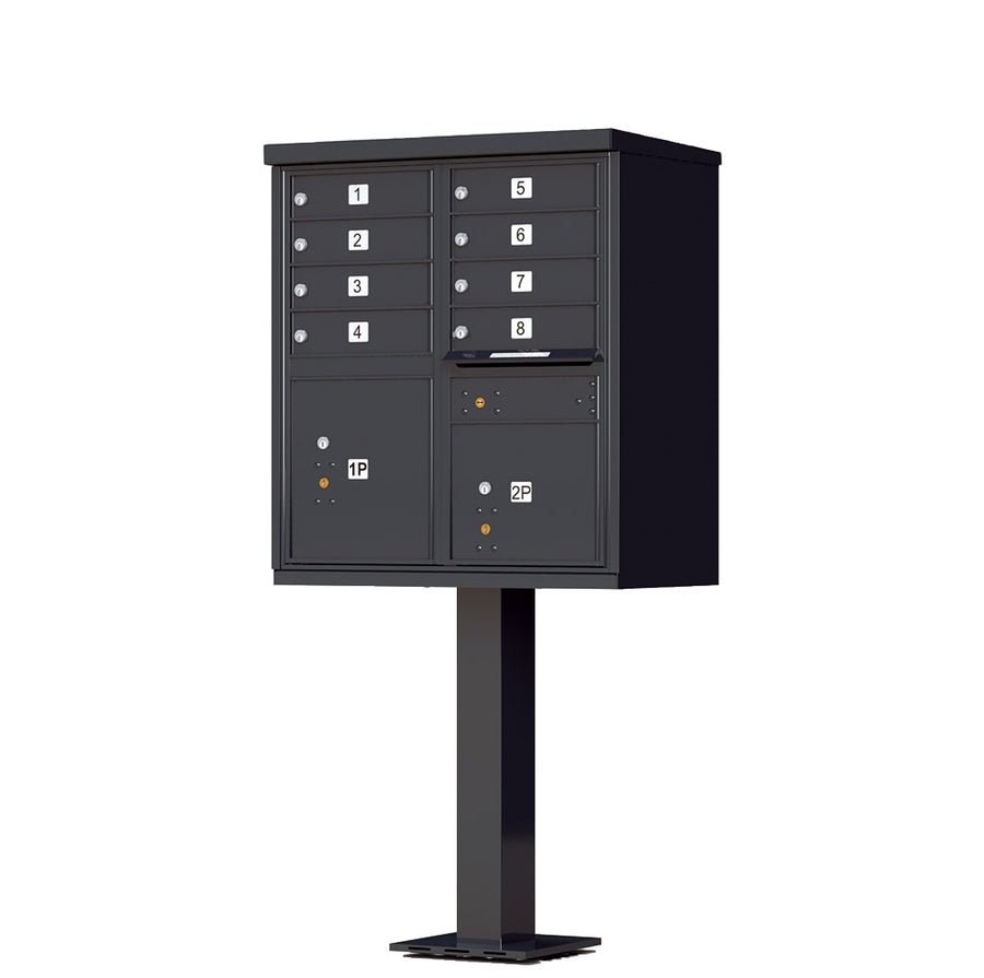 vital CBU mailbox – 1570-8 – Total Tenant Doors: 8 Total Parcel Lockers: 2