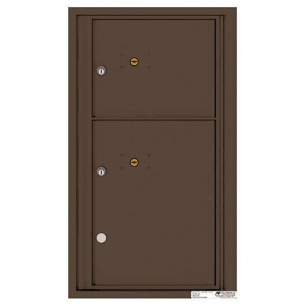 4C Commercial Mailbox, Wall Mt. USPS Approved, Total Parcel Lockers 2