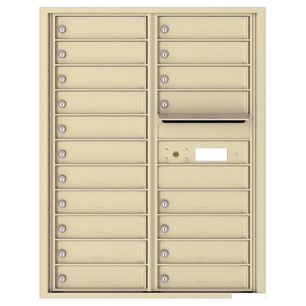 4C Commercial Mailbox, Wall Mt. USPS Approved, Total Tenant compartments 19