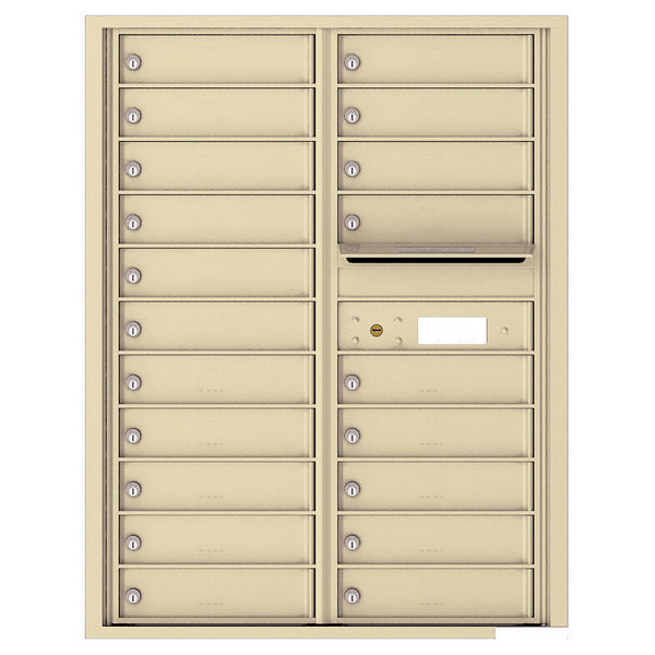 4C Commercial Mailbox, Wall Mt. USPS Approved, Total Tenant compartments 20