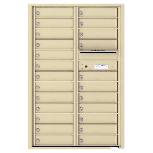 4C Commercial Mailbox, Wall Mt. , Total Tenant compartments 24