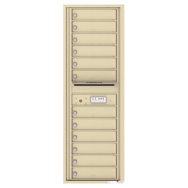 4C Commercial Mailbox, Wall Mt. , Total Tenant compartments 12