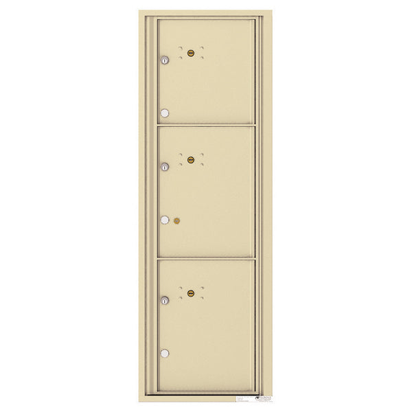4C Commercial Mailbox, Wall Mt. USPS Approved, Total Parcel Lockers 3