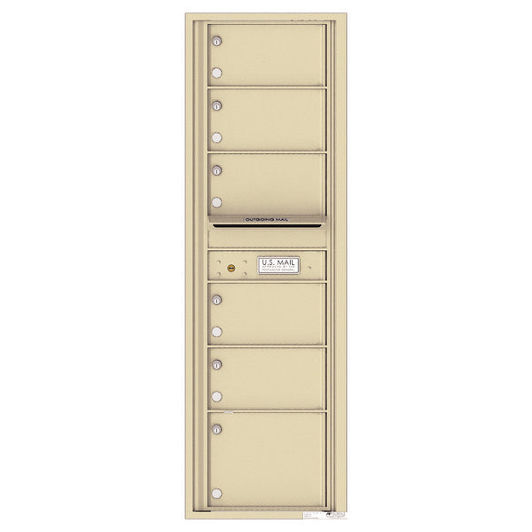4C Commercial Mailbox, Wall Mt. , Total Tenant compartments 6