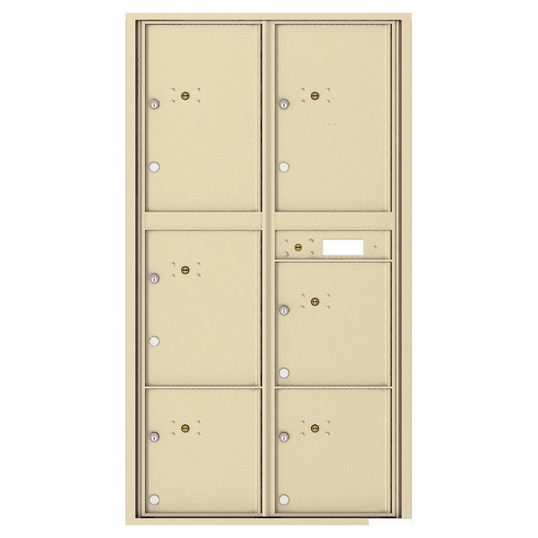 4C Commercial Mailbox, Wall Mt. USPS Approved, Total Parcel Lockers 6