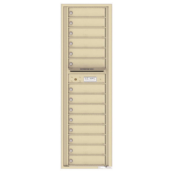 4C Commercial Mailbox, Wall Mt. , Total Tenant compartments 14