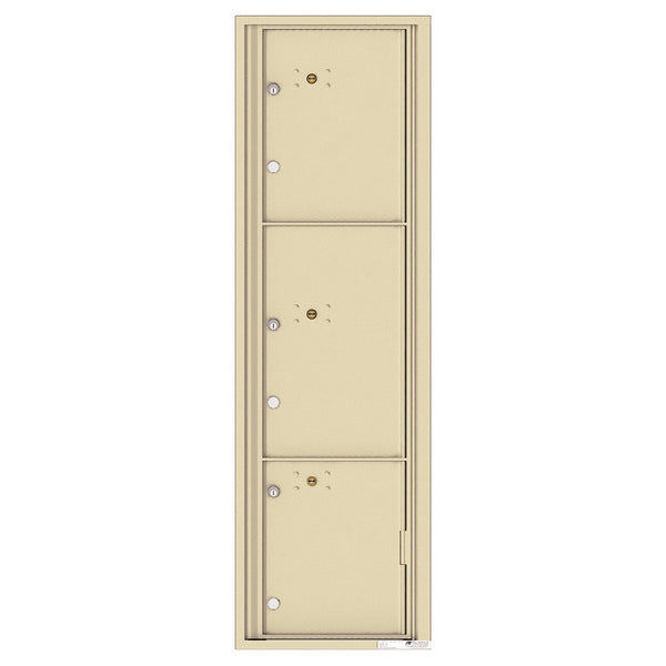 4C Commercial Mailbox, Wall Mt. USPS Approved, Total Parcel Lockers 3