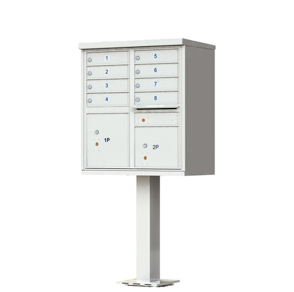 vital CBU mailbox – 1570-8 – Total Tenant Doors: 8 Total Parcel Lockers: 2