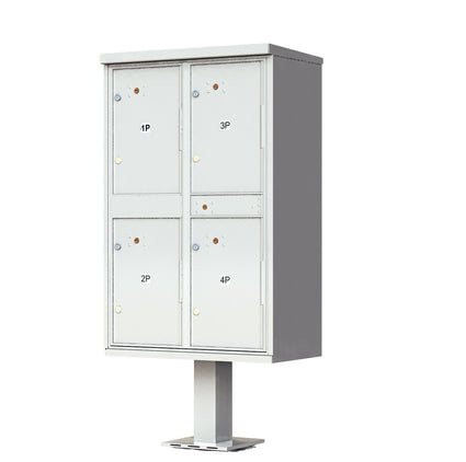 valiant CBU Outdoor Parcel Locker - 1590-T2 | Total Tenant Doors: 0 | Total Parcel Lockers: 4