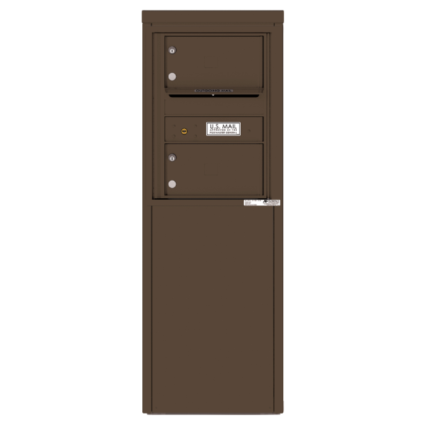 4C Commercial Mailbox, Free Standing, USPS Approved, Total Tenant compartments 2