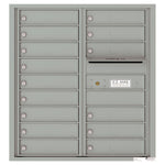 4C Commercial Mailbox, Wall Mt. USPS Approved, Total Tenant compartments  15