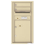 4C Commercial Mailbox, Wall Mt. USPS Approved, Total Tenant compartments  2, Total Parcel Lockers  1