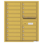 4C Commercial Mailbox, Wall Mt. USPS Approved, Total Tenant compartments  18