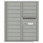 4C Commercial Mailbox, Wall Mt. USPS Approved, Total Tenant compartments  18