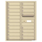 4C Commercial Mailbox, Wall Mt. USPS Approved, Total Tenant compartments  19