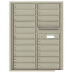 4C Commercial Mailbox, Wall Mt. USPS Approved, Total Tenant compartments  20