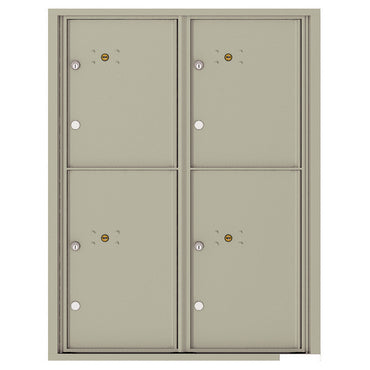 4C Commercial Mailbox, Wall Mt. USPS Approved, Total Parcel Lockers  4