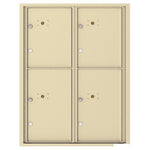 4C Commercial Mailbox, Wall Mt. USPS Approved, Total Parcel Lockers  4