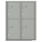 4C Commercial Mailbox, Wall Mt. USPS Approved, Total Parcel Lockers  4