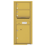 4C Commercial Mailbox, Wall Mt. USPS Approved, Total Tenant compartments  2, Total Parcel Lockers  1