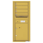 4C Commercial Mailbox, Wall Mt. USPS Approved, Total Tenant compartments  4, Total Parcel Lockers  1