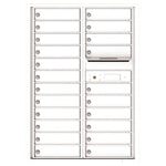 4C Commercial Mailbox, Wall Mt. , Total Tenant compartments  22