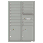 4C Commercial Mailbox, Wall Mt. USPS Approved, Total Tenant compartments  14, Total Parcel Lockers  2