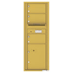 4C Commercial Mailbox, Wall Mt. USPS Approved, Total Tenant compartments  3, Total Parcel Lockers  1