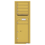 4C Commercial Mailbox, Wall Mt. USPS Approved, Total Tenant compartments  5, Total Parcel Lockers  1