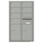 4C Commercial Mailbox, Wall Mt. USPS Approved, Total Tenant compartments  7, Total Parcel Lockers  2