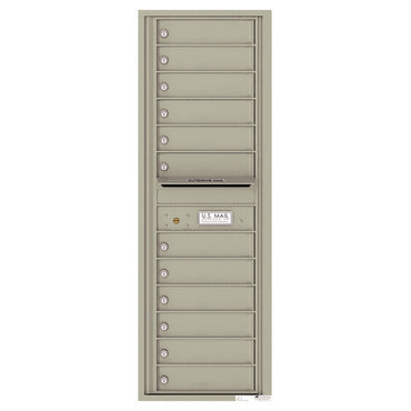 4C Commercial Mailbox, Wall Mt. , Total Tenant compartments  12