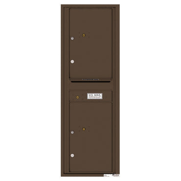 4C Commercial Mailbox, Wall Mt. USPS Approved,  Total Parcel Lockers  2