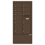 4C Commercial Mailbox, Free Standing, USPS Approved, Total Tenant compartments 6, Total Parcel Lockers 2