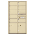 4C Commercial Mailbox, Wall Mt. USPS Approved, Total Tenant compartments  6, Total Parcel Lockers  2