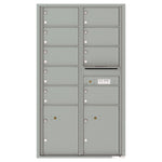 4C Commercial Mailbox, Wall Mt. USPS Approved, Total Tenant compartments  6, Total Parcel Lockers  2