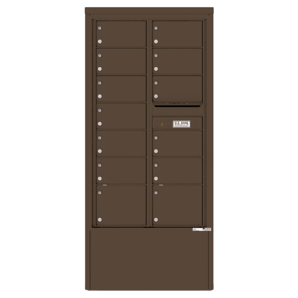 4C Commercial Mailbox, Free Standing, Total Tenant compartments 13