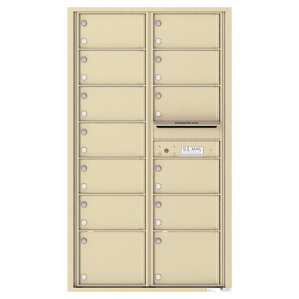 4C Commercial Mailbox, Wall Mt. , Total Tenant compartments  13