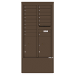 4C Commercial Mailbox, Free Standing, USPS Approved, Total Tenant compartments 16, Total Parcel Lockers 2