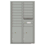 4C Commercial Mailbox, Wall Mt. USPS Approved, Total Tenant compartments  16, Total Parcel Lockers  2