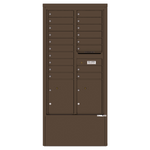 4C Commercial Mailbox, Free Standing, USPS Approved, Total Tenant compartments 18, Total Parcel Lockers 2