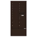 4C Commercial Mailbox, Free Standing, USPS Approved, Total Tenant compartments 18, Total Parcel Lockers 2