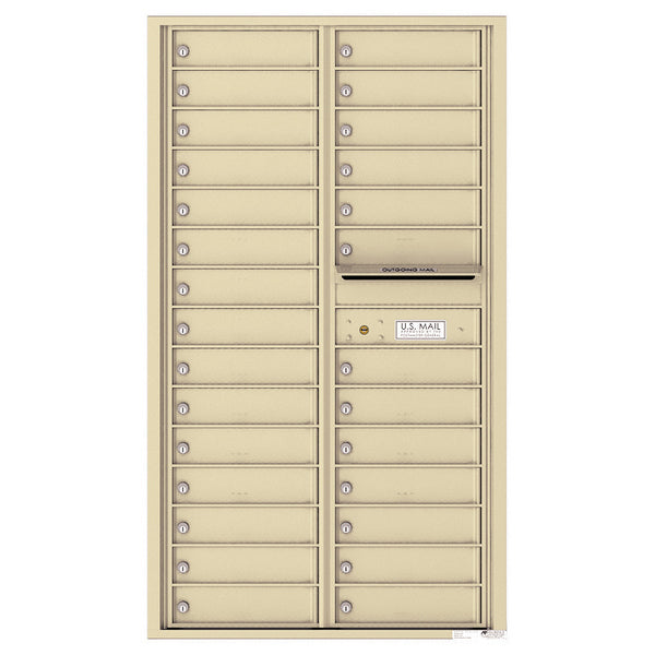 4C Commercial Mailbox, Wall Mt. , Total Tenant compartments  28