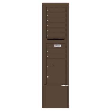4C Commercial Mailbox, Free Standing, USPS Approved, Total Tenant compartments 8, Total Parcel Lockers 1