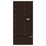 4C Commercial Mailbox, Free Standing, USPS Approved, Total Tenant compartments 7, Total Parcel Lockers 2