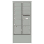 4C Commercial Mailbox, Free Standing, USPS Approved, Total Tenant compartments 9, Total Parcel Lockers 2