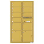 4C Commercial Mailbox, Wall Mt. USPS Approved, Total Tenant compartments  9, Total Parcel Lockers  2