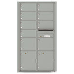 4C Commercial Mailbox, Wall Mt. USPS Approved, Total Tenant compartments  9, Total Parcel Lockers  2