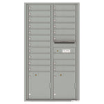 4C Commercial Mailbox, Wall Mt. USPS Approved, Total Tenant compartments  19, Total Parcel Lockers  2